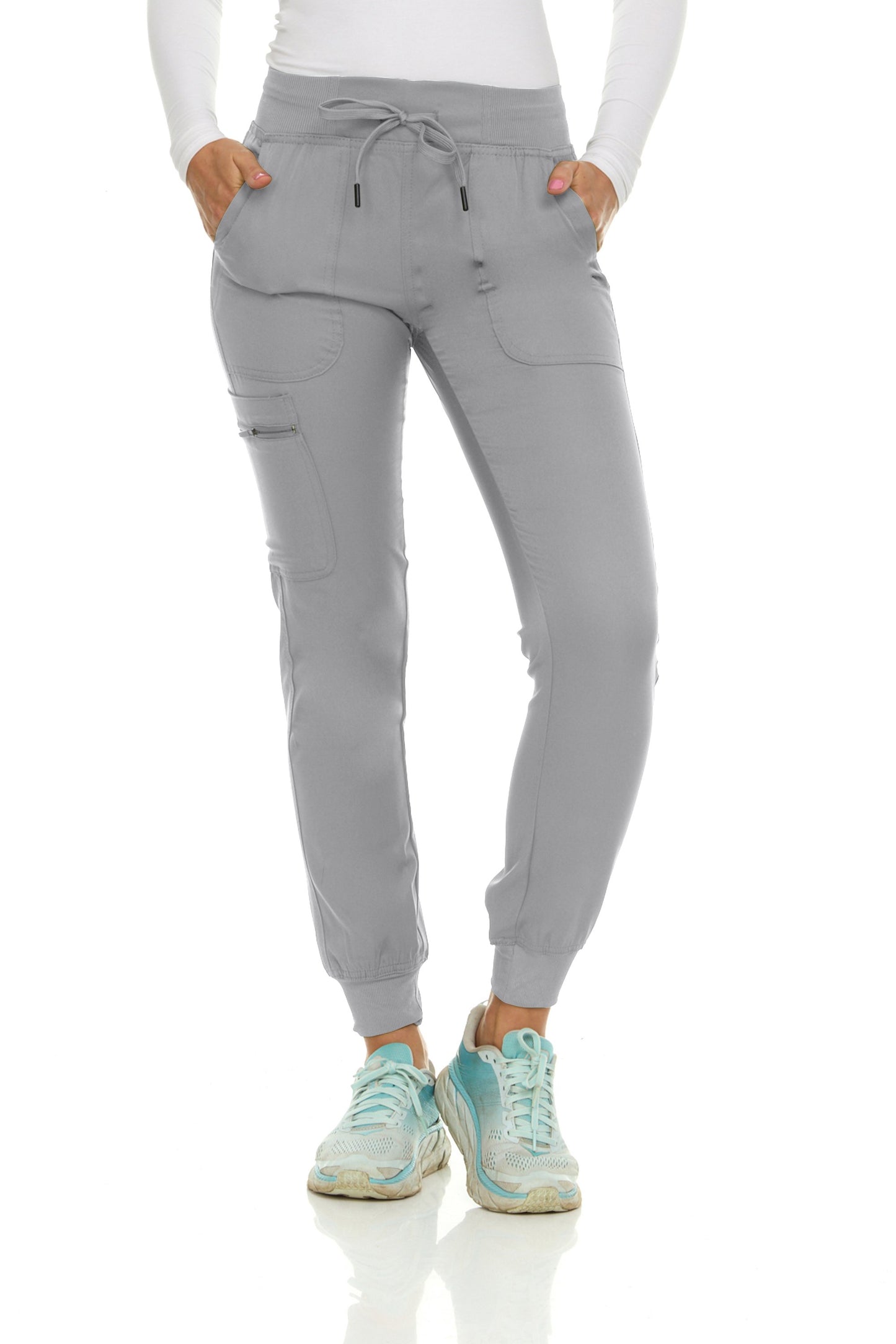 1410 - Julia - Knit Jogger With Zipper Cargo
