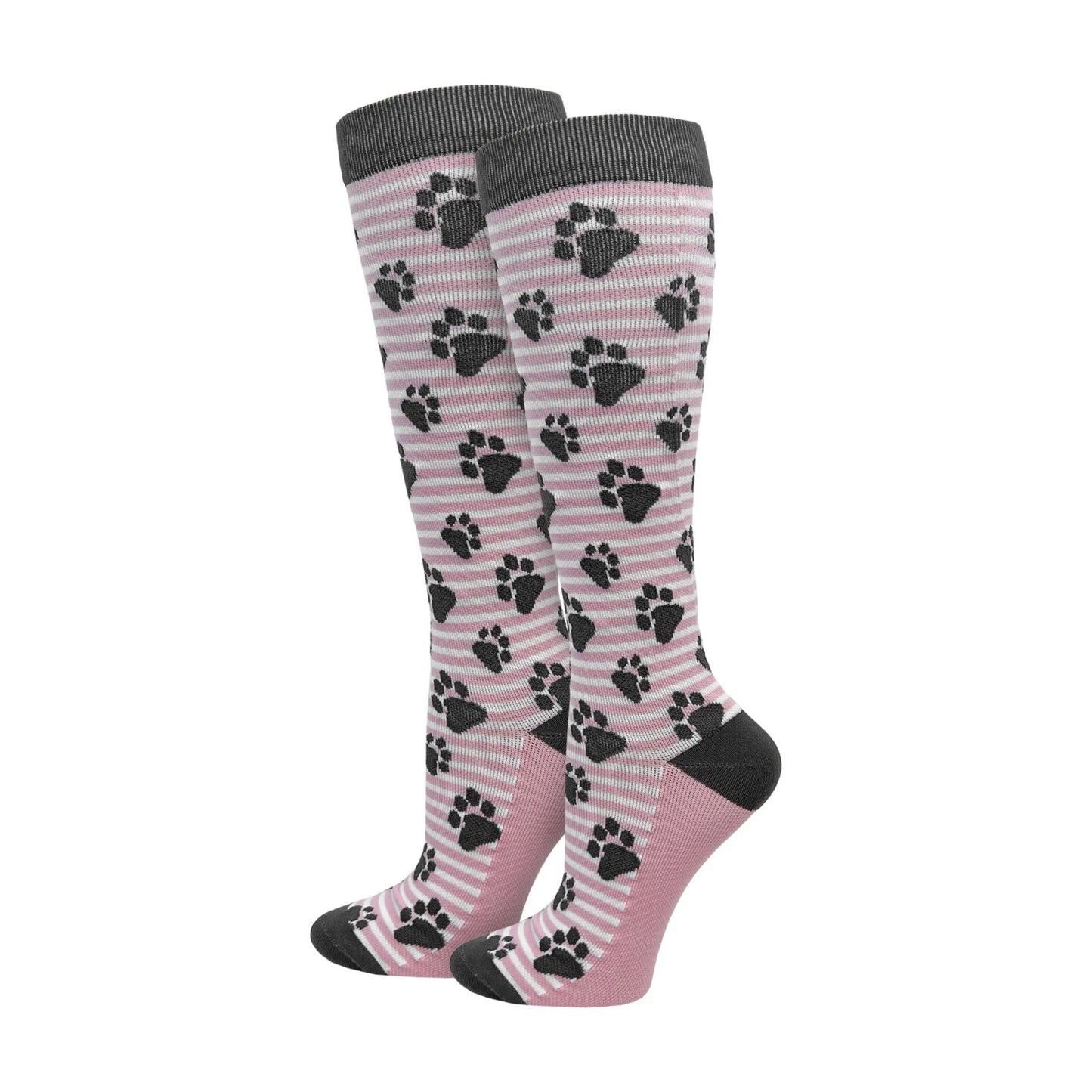 92303 Think Medical Paw Prints Fashion Compression Socks