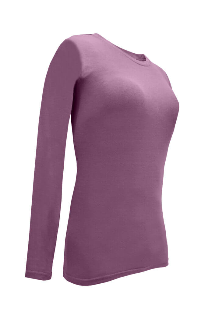 Natural Uniforms - 7160 - LONG SLEEVE UNDER SCRUB STRETCH CREW NECK T-SHIRT