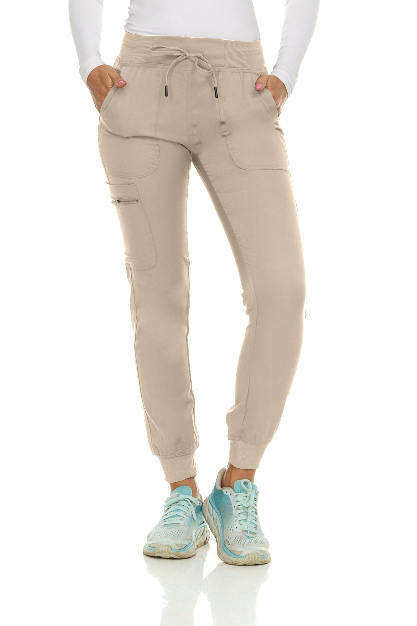Knit Jogger With Zipper Cargo