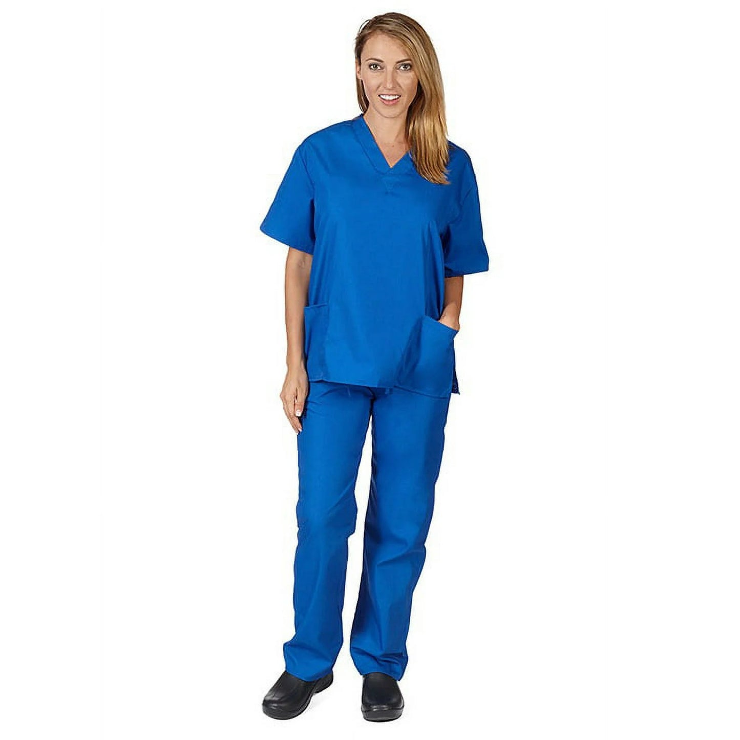 1010 - BP101 - UNISEX SIX POCKET SOLID SCRUB SET