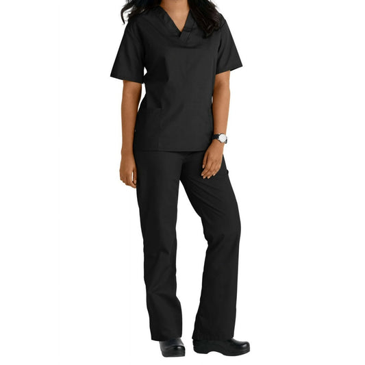 1010 - BP101 - UNISEX SIX POCKET SOLID SCRUB SET