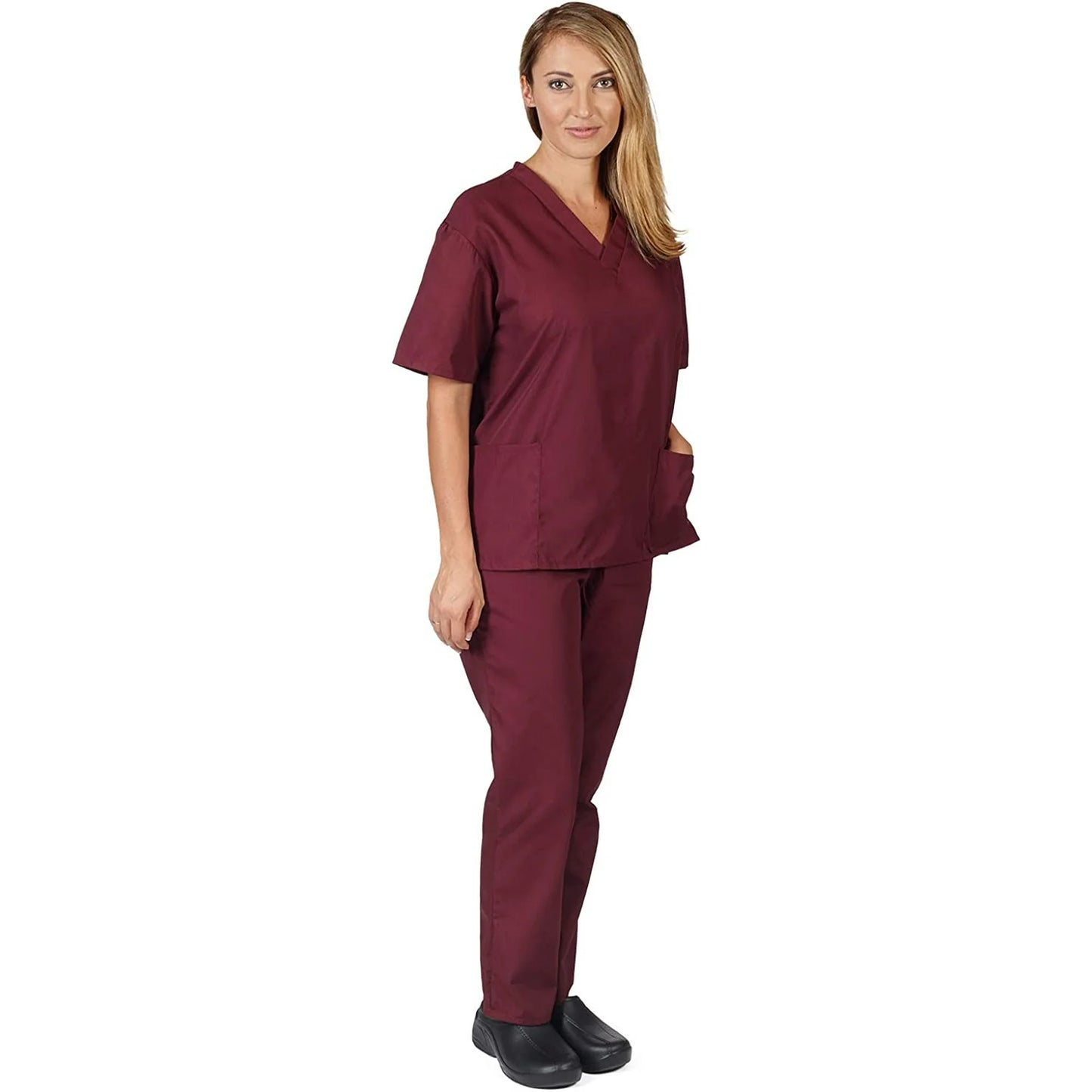 1010 - BP101 - UNISEX SIX POCKET SOLID SCRUB SET