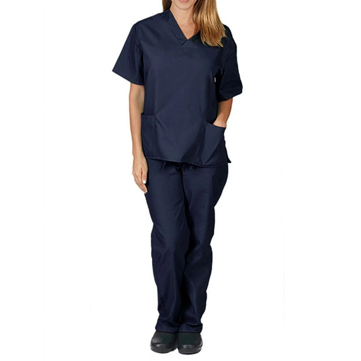 1010 - BP101 - UNISEX SIX POCKET SOLID SCRUB SET