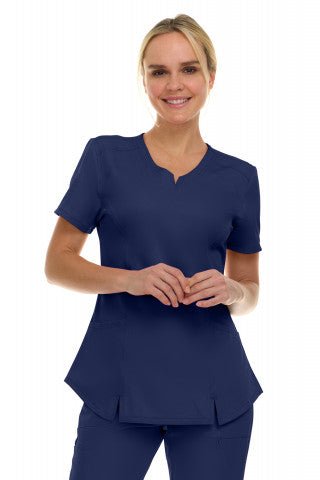 4137 - Holly - Two Pocket V-Neck Top