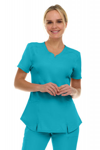 4137 - Holly - Two Pocket V-Neck Top