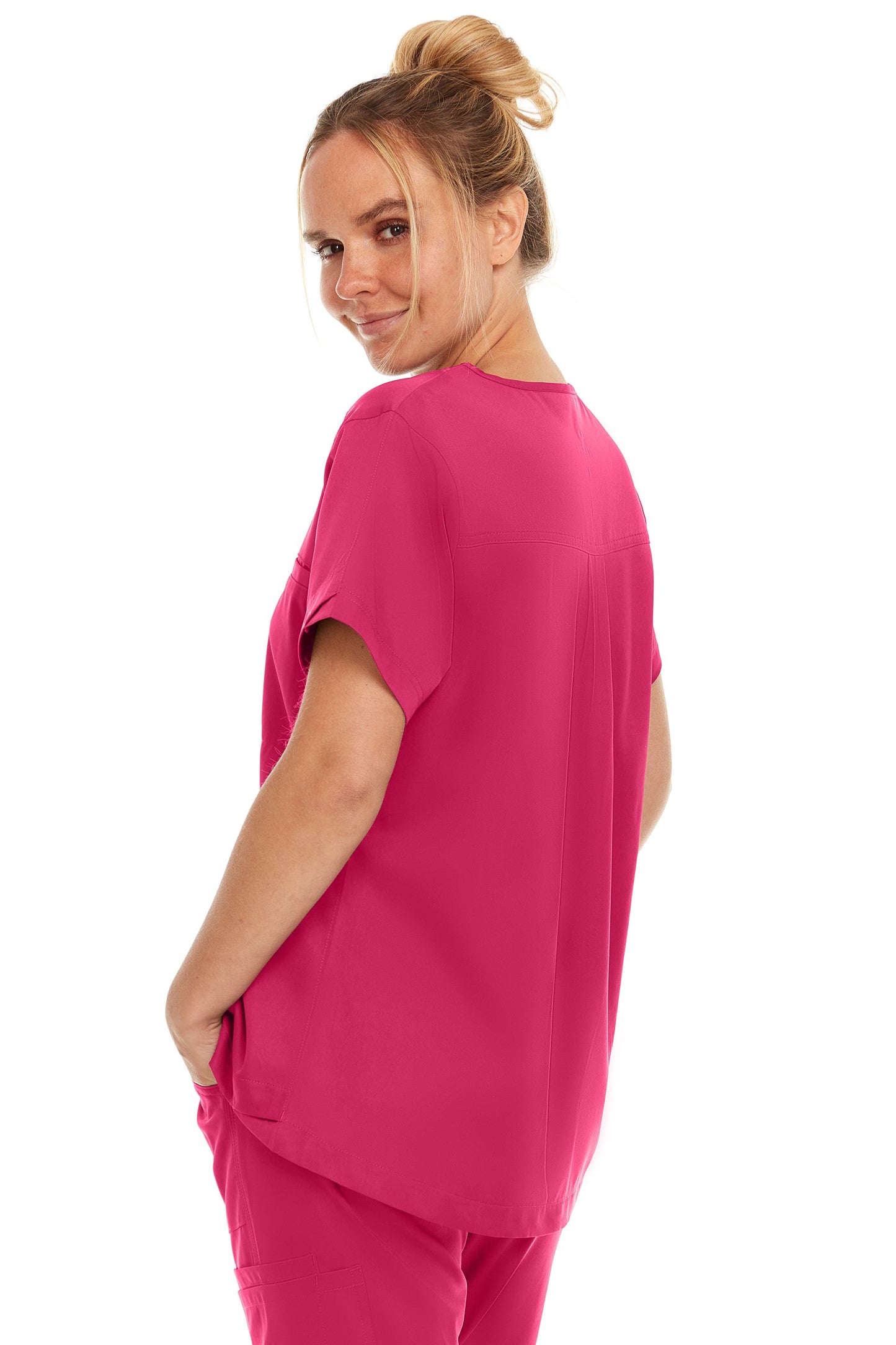 4135 - Kim - V-Neck Tuck In Scrub Top
