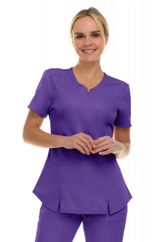 4137 - Holly - Two Pocket V-Neck Top