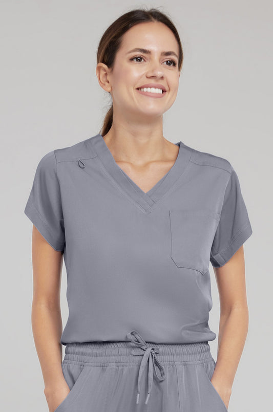 4135 - Kim - V-Neck Tuck In Scrub Top