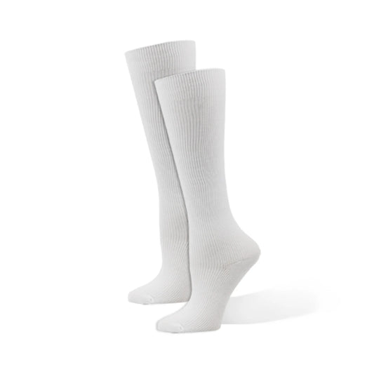 01655 Think Medical Solid White Compression Sock - XL