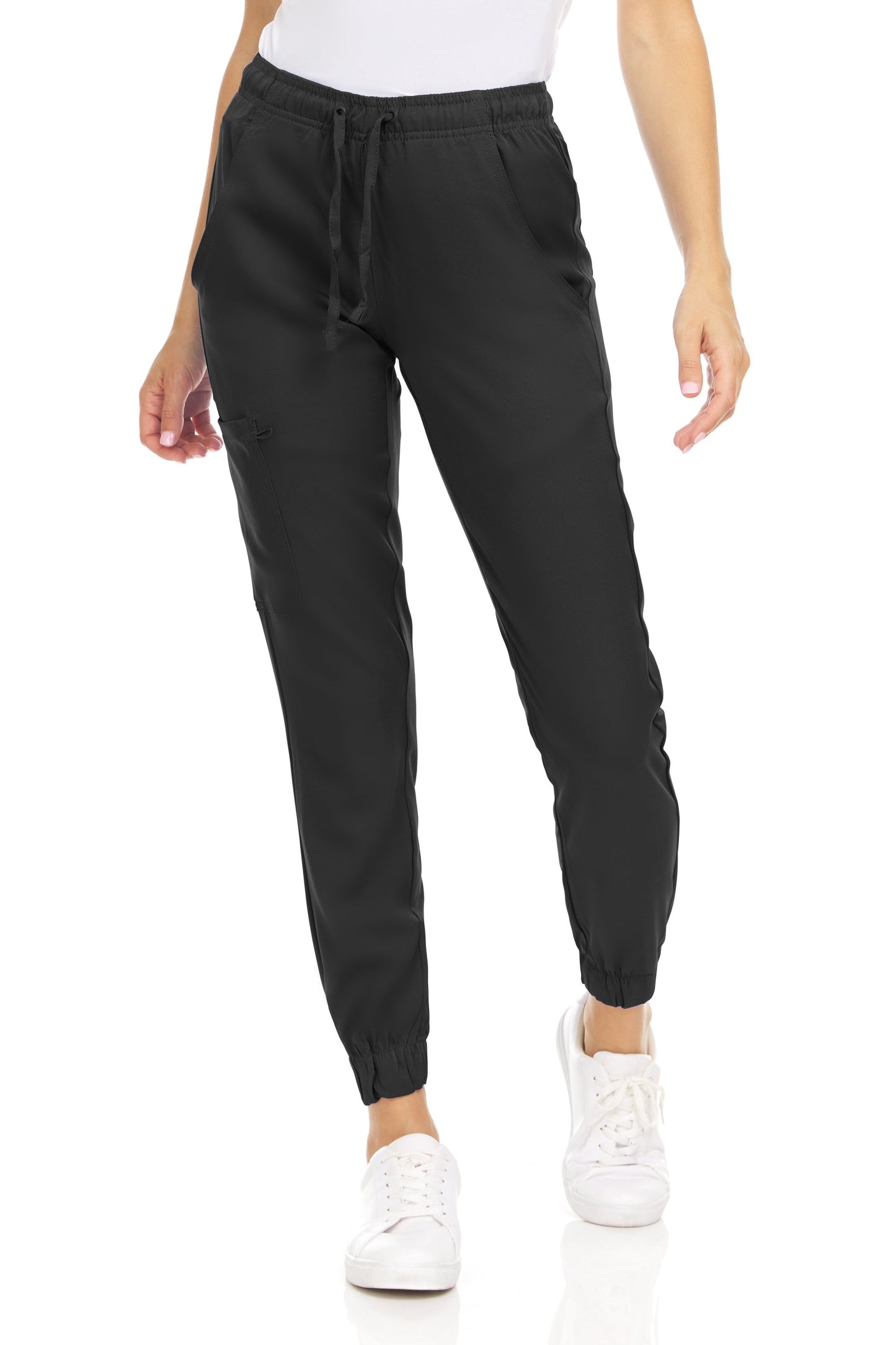 1403 Leah - Medichic Elastic Waist Cargo Jogger Pant