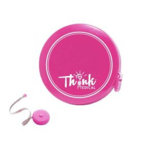 01792 Think Medical 60" Fiberglass Tape Measure - Pink