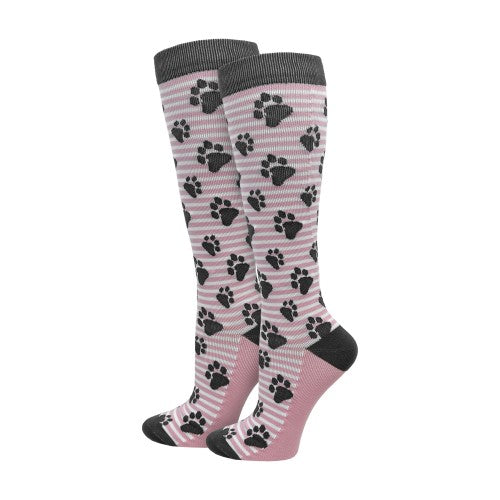 92304 Think Medical Paw Prints XL Fashion Compression Sock