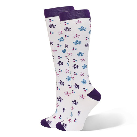 94808 Think Medical Flower Bursts Fashion Compression Socks