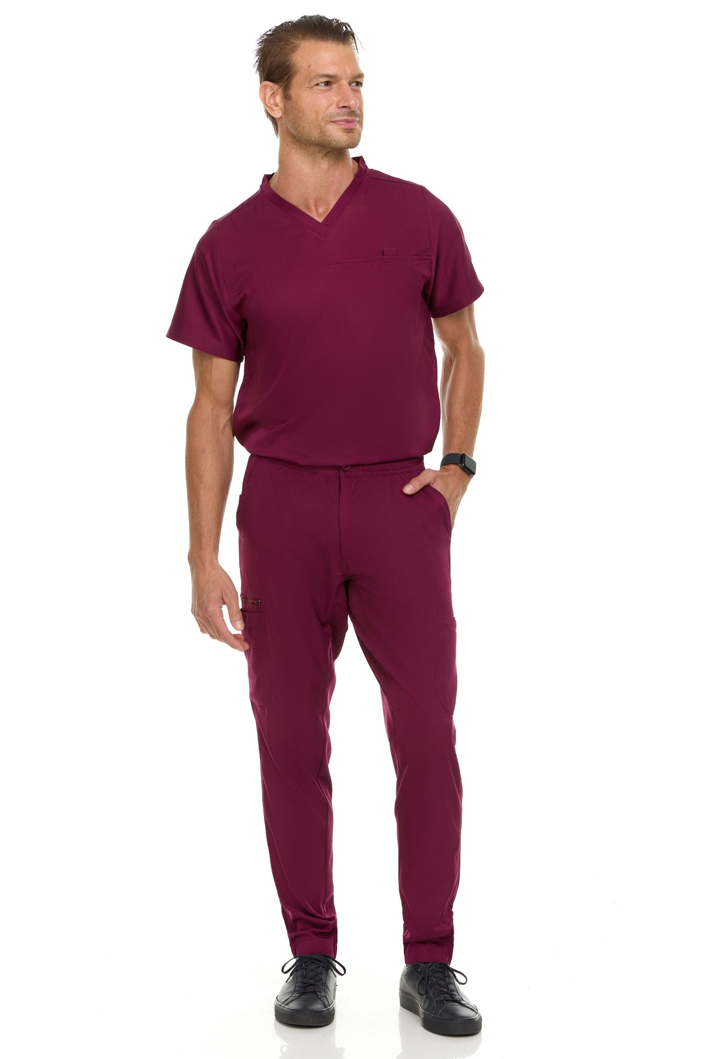 9900.9901- Comfort V-Neck Top / Straight Leg Pant - Set