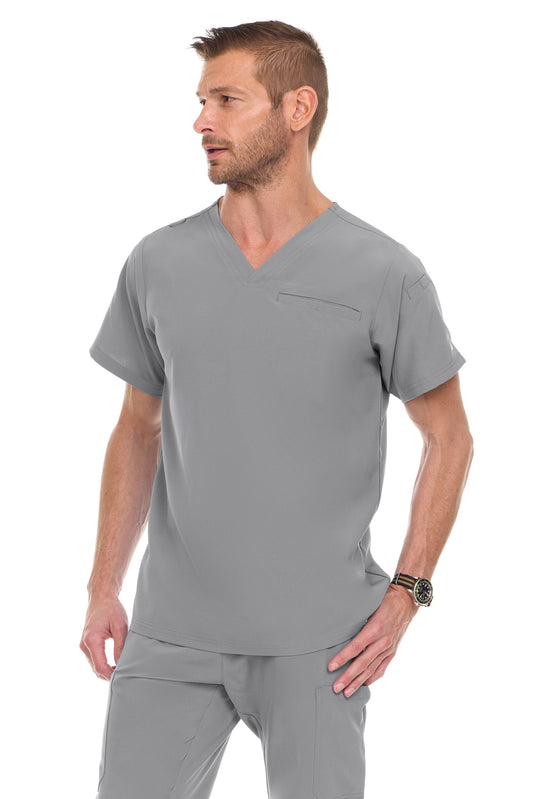 9910 Medichic Men's Set: V-Neck Tuck In Top & Tapered Leg Scrub Pant