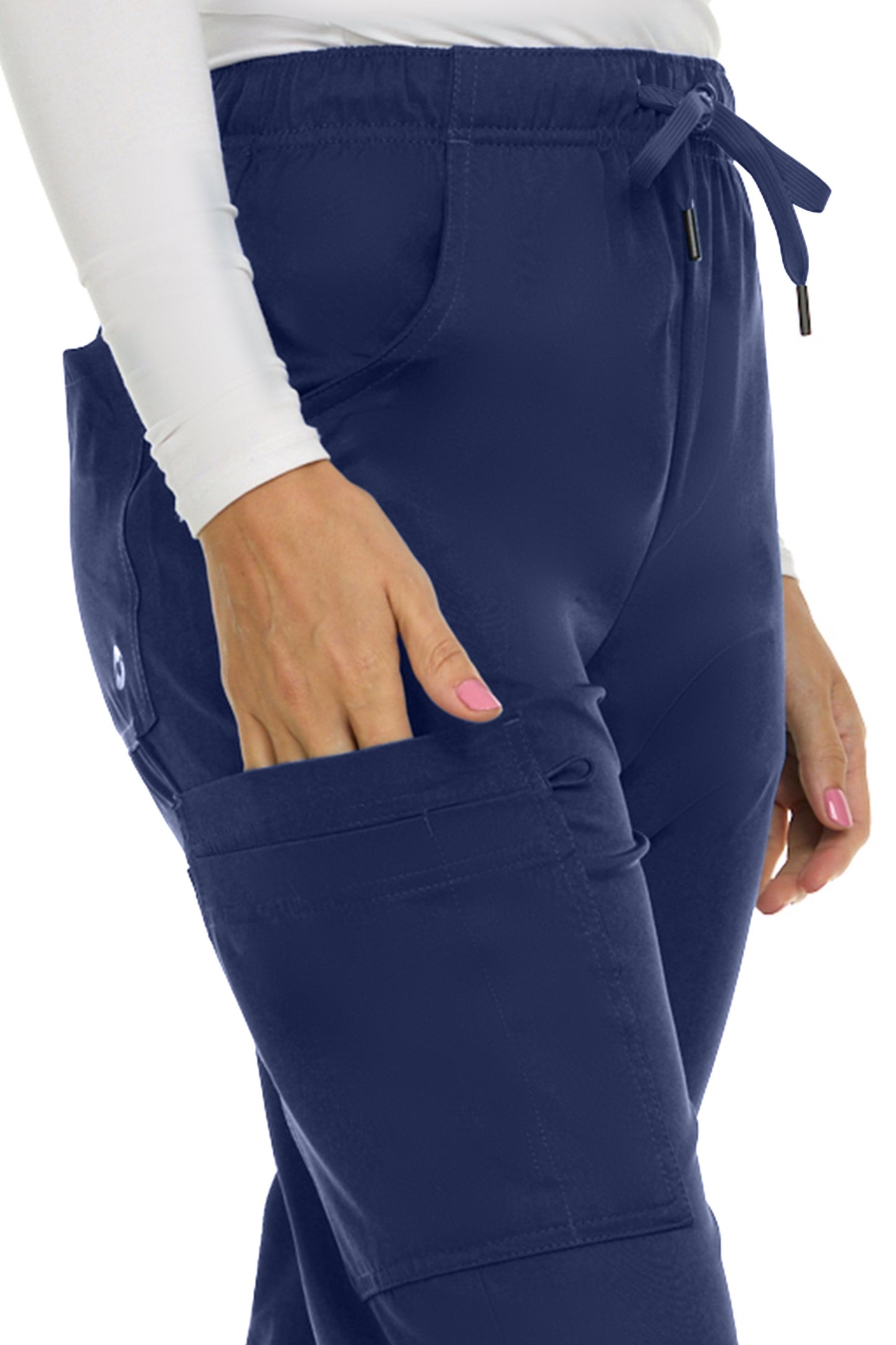 1108 - Joelle - Elastic Drawstring Cargo Pant - Tall