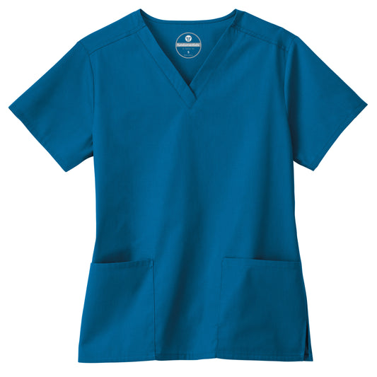 14700 Fundamentals® Ladies 2-Pocket V-Neck Top