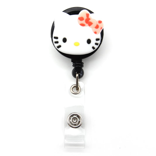 CU-531 Hello Kitty - Cutieful Rubber Retractable Badge Reels