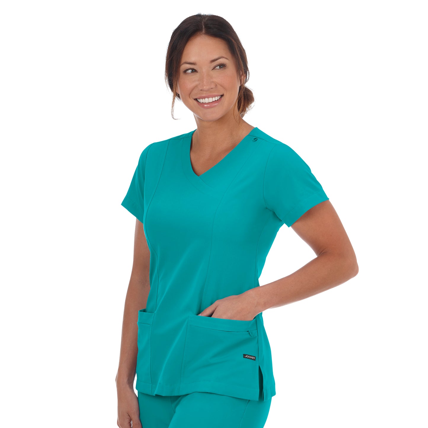 2306 Jockey® Ladies Mock Wrap Top
