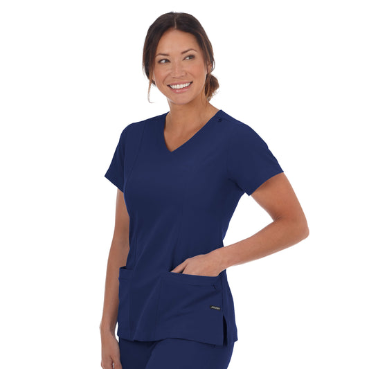2306 Jockey® Ladies Mock Wrap Top