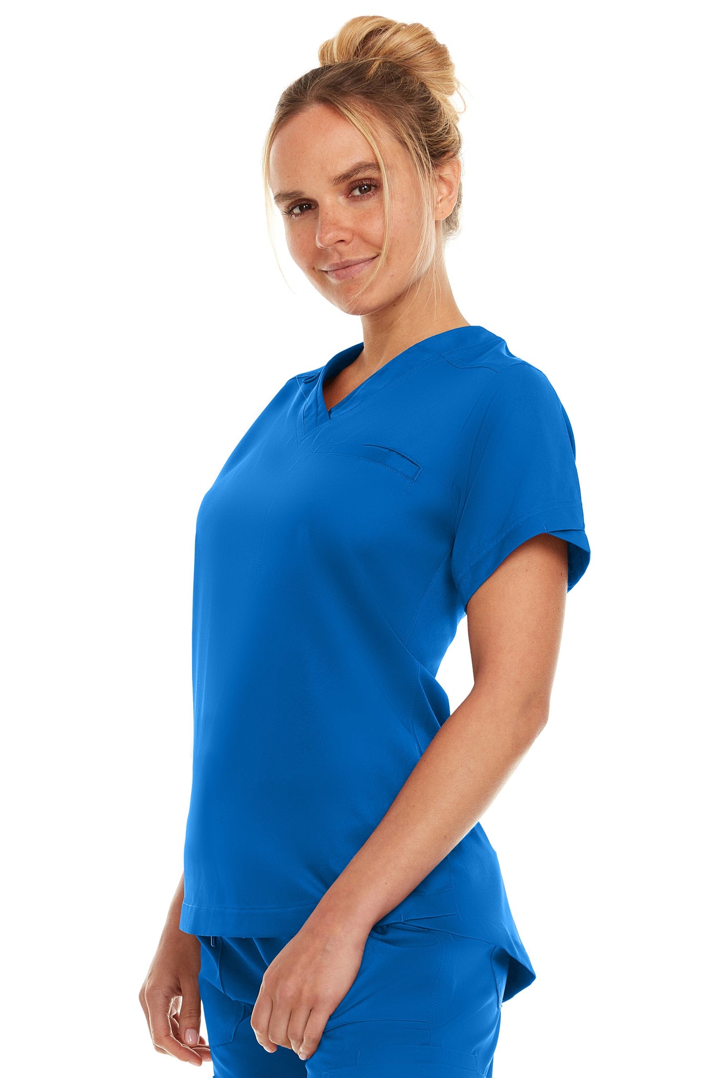 4135 - Kim - V-Neck Tuck In Scrub Top