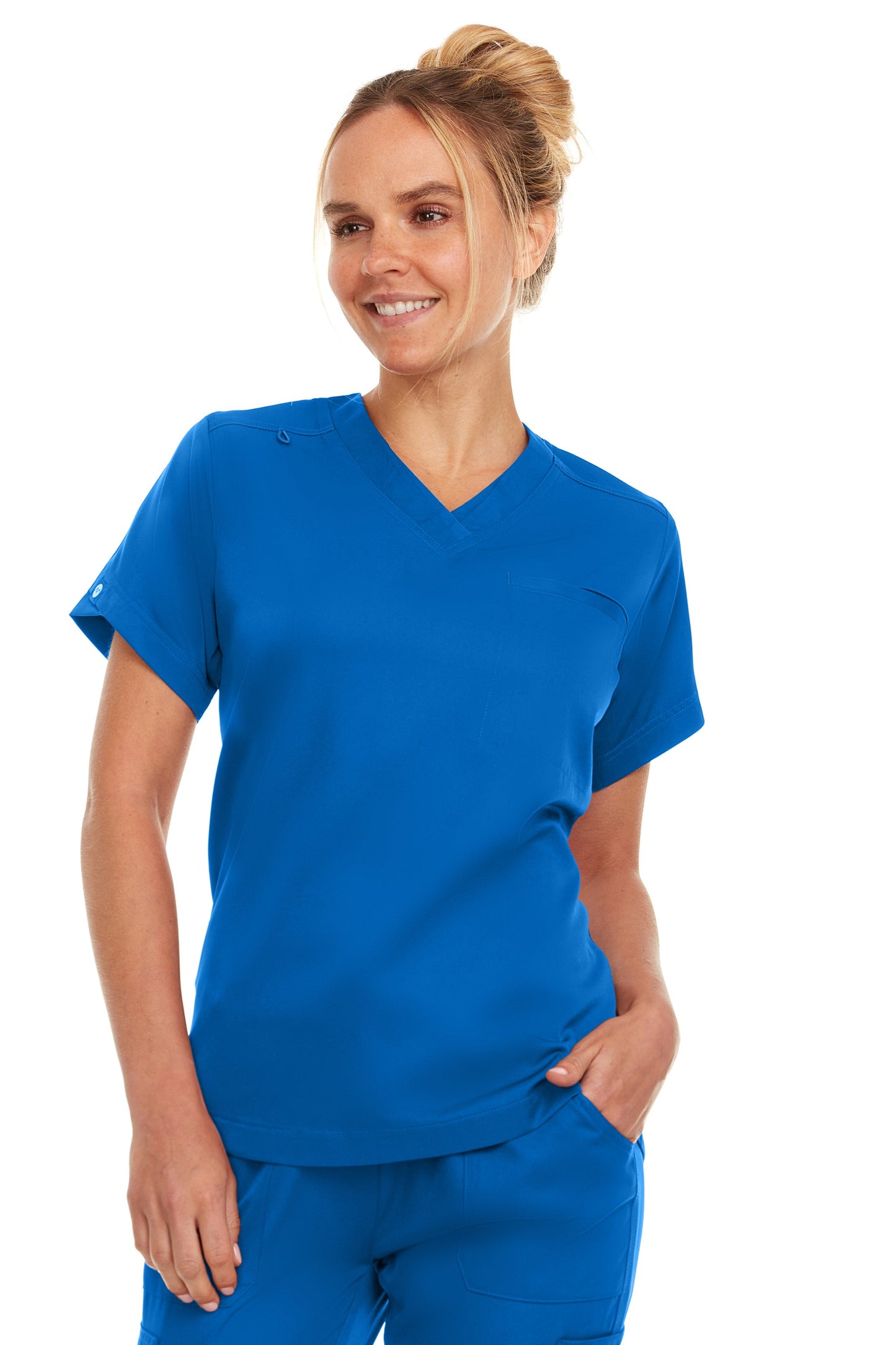 4135 - Kim - V-Neck Tuck In Scrub Top