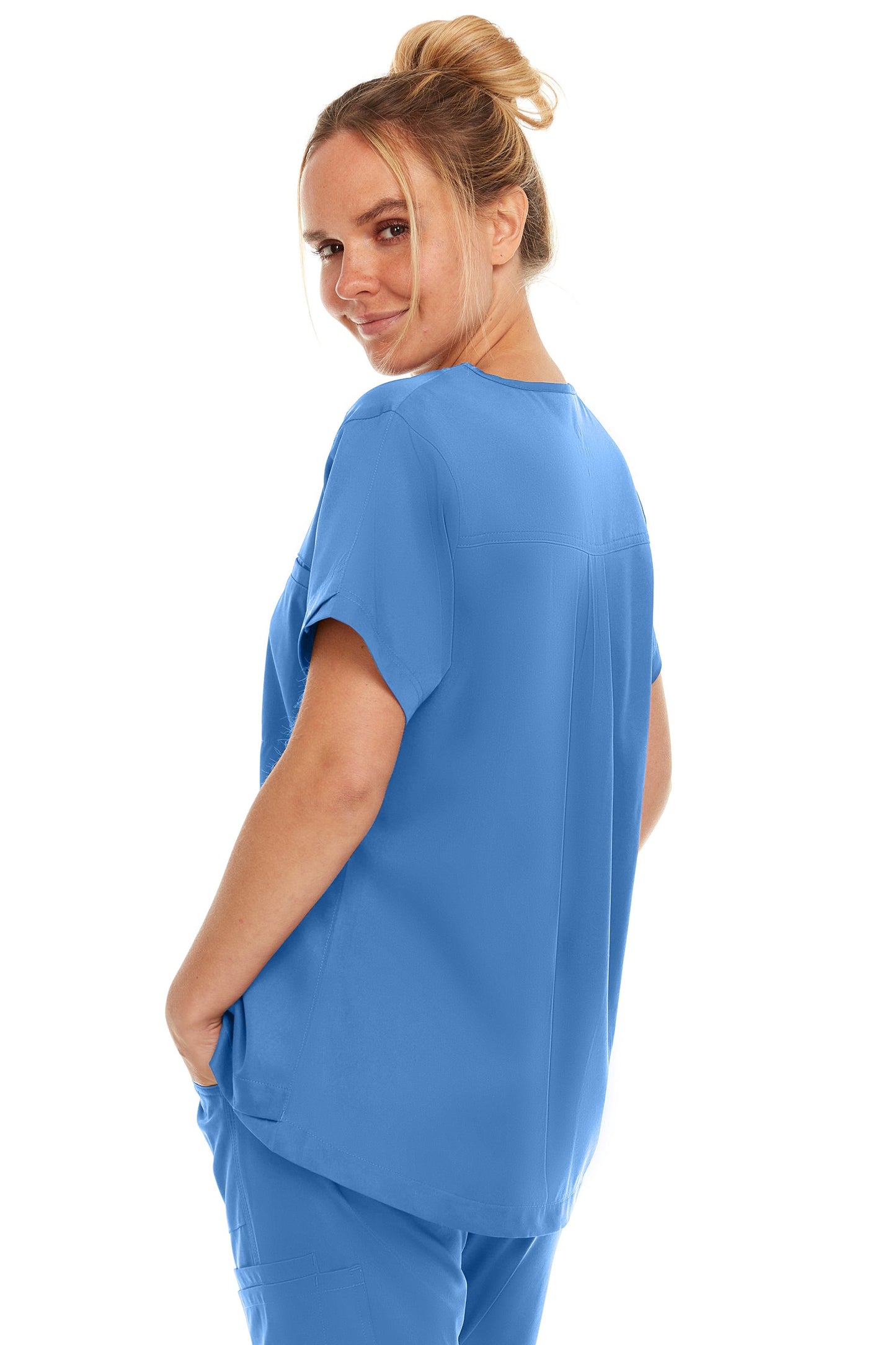 4135 - Kim - V-Neck Tuck In Scrub Top