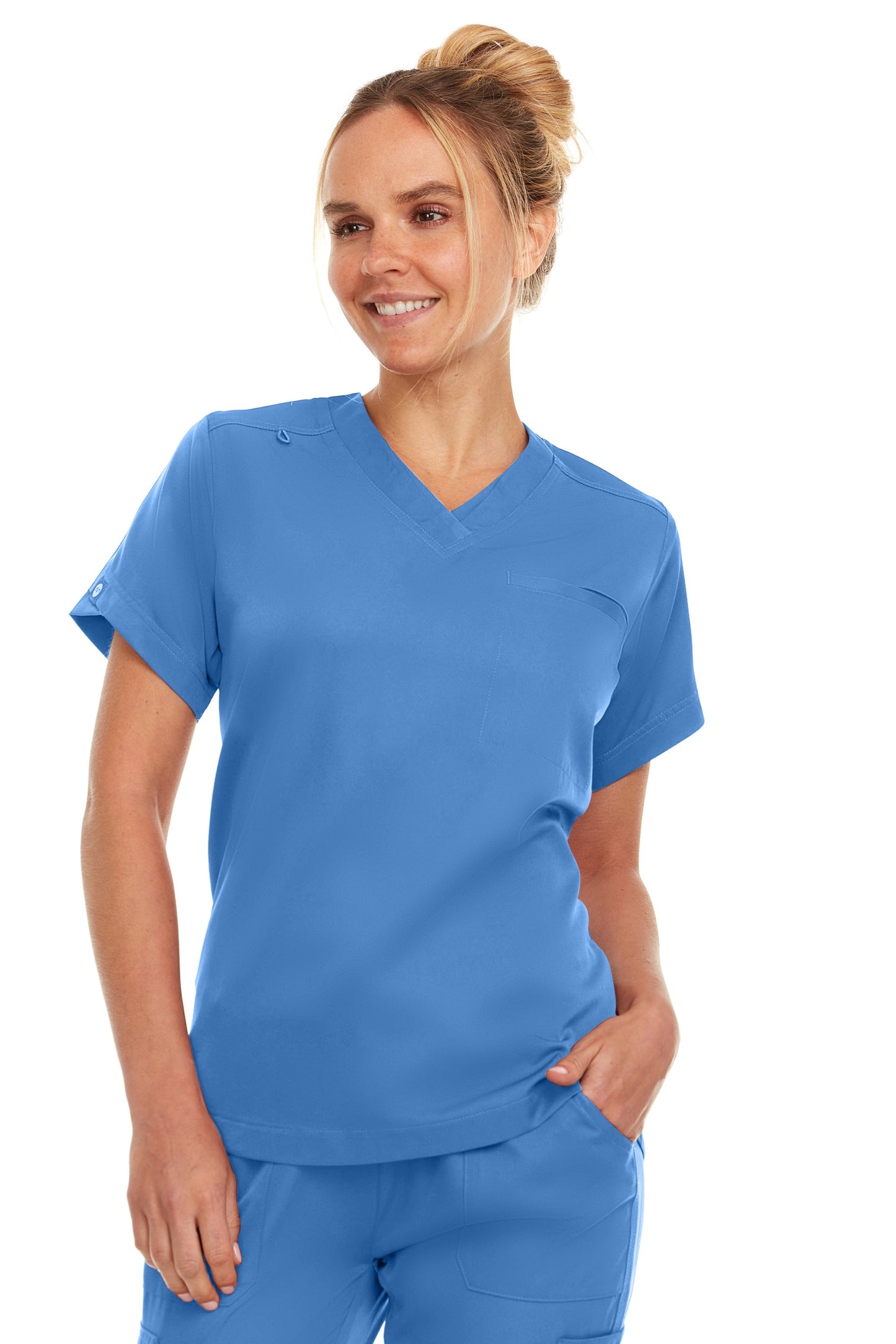 4135 - Kim - V-Neck Tuck In Scrub Top