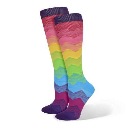 94803 Think Medical Ombre Chevron Fashion Compression Sock