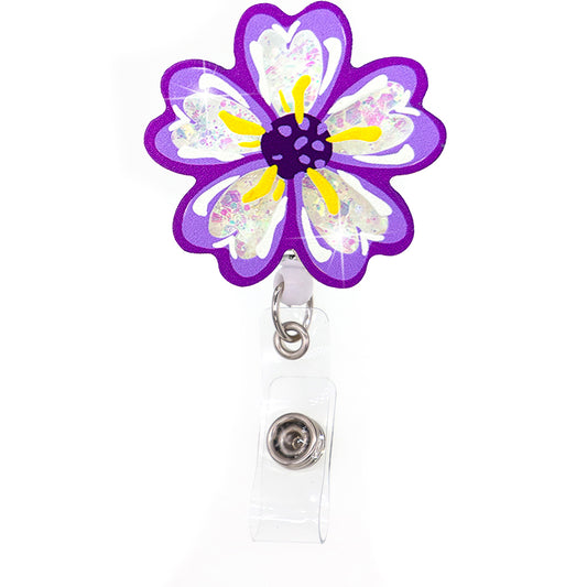 CU-558 Purple Petals - Cutieful Shaker Badge Reel