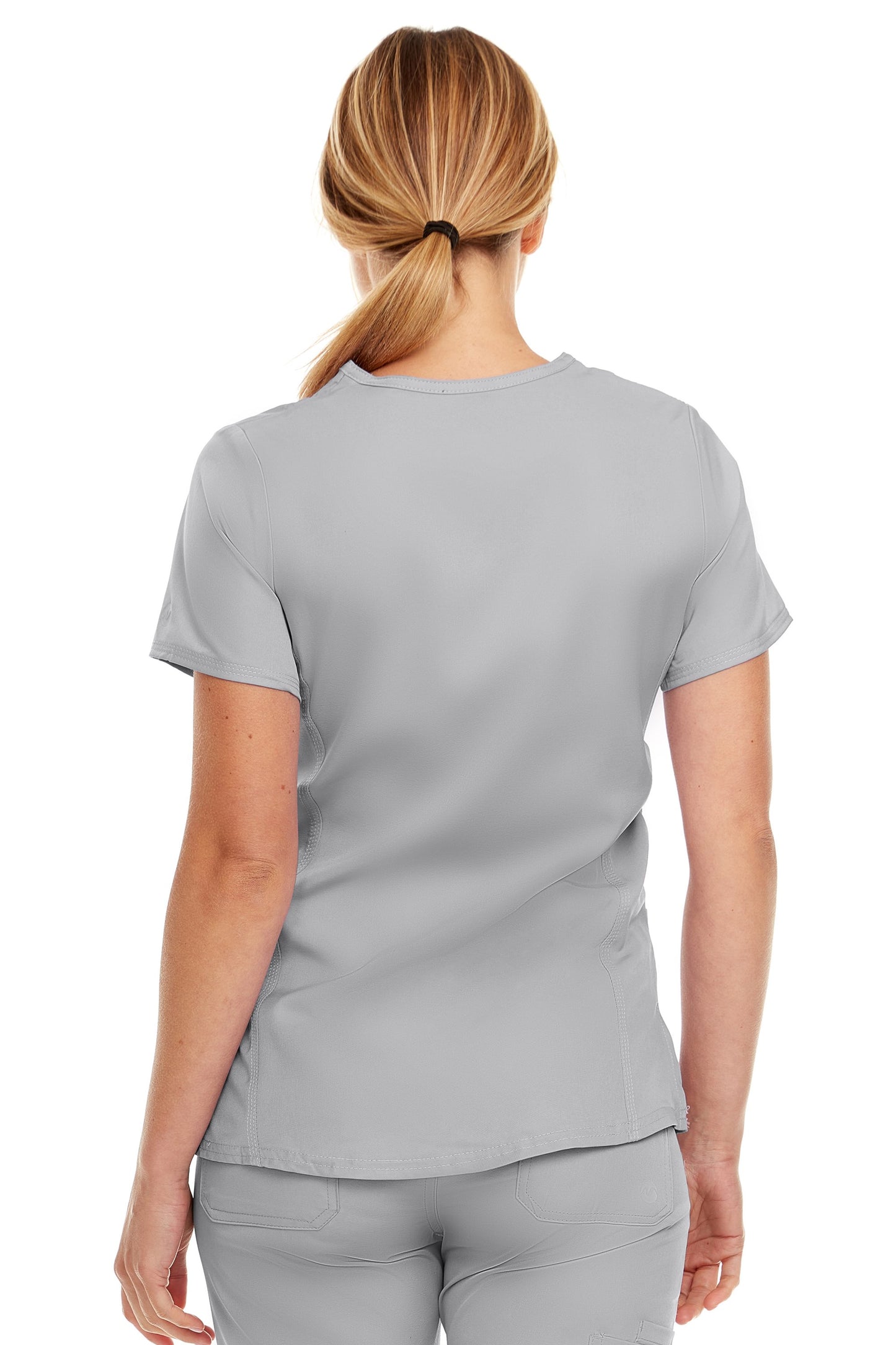 4136 - Ruth - V-Neck Zipper Top