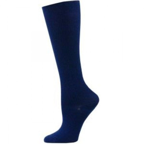 01652 Think Medical Solid Navy Compression Socks - Regular