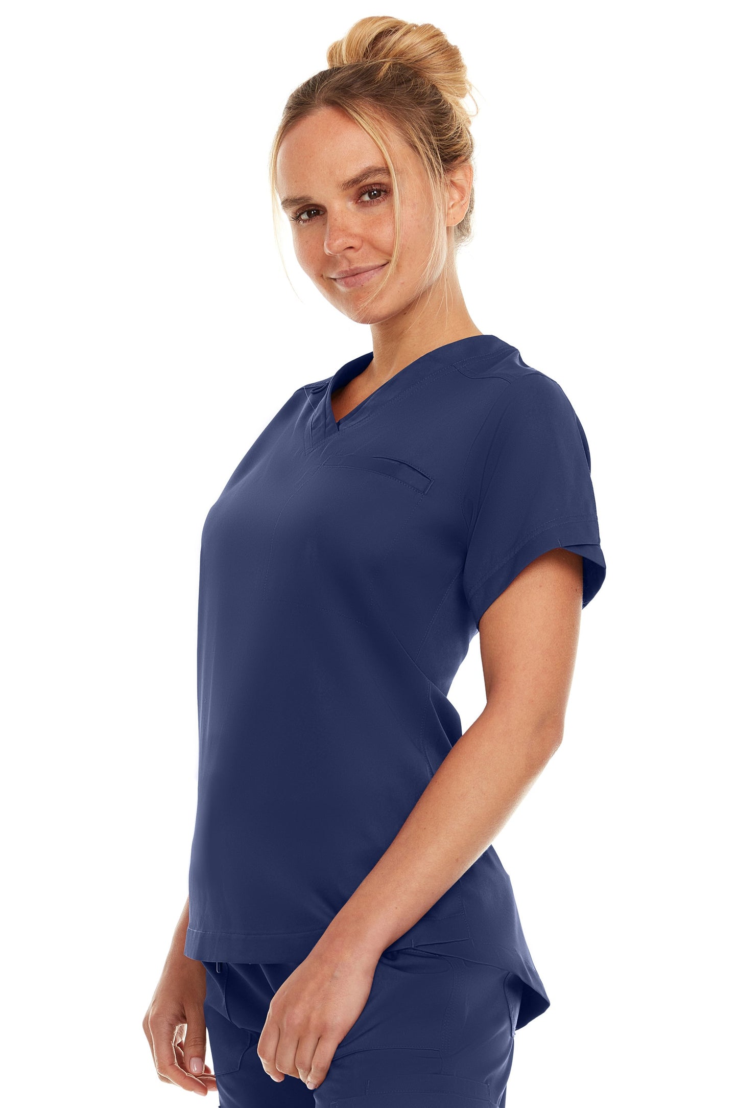4135 - Kim - V-Neck Tuck In Scrub Top