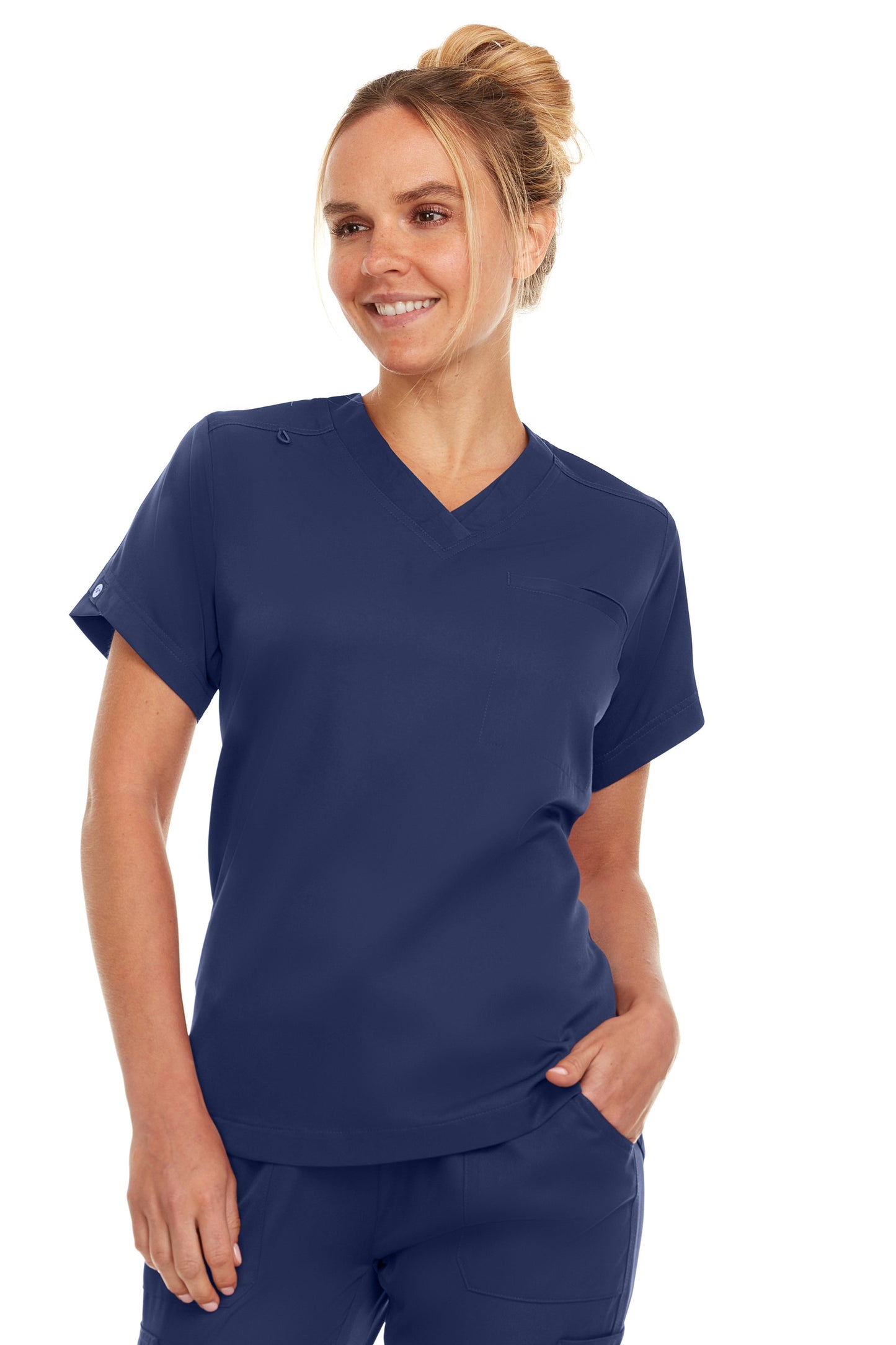 4135 - Kim - V-Neck Tuck In Scrub Top