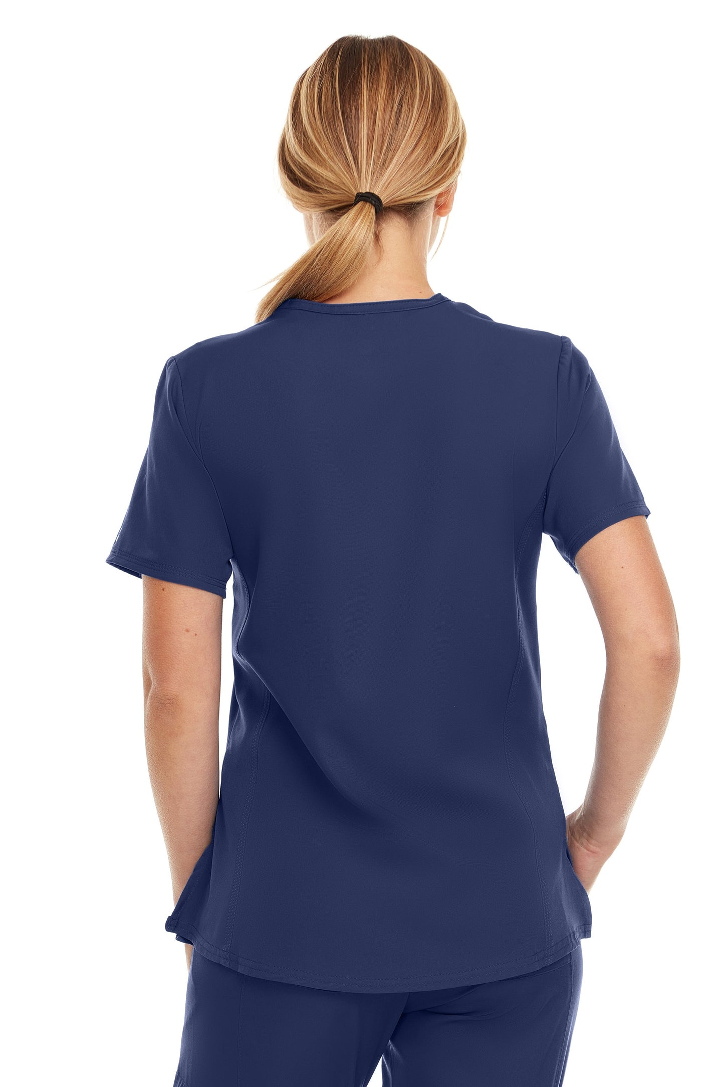 4136 - Ruth - V-Neck Zipper Top